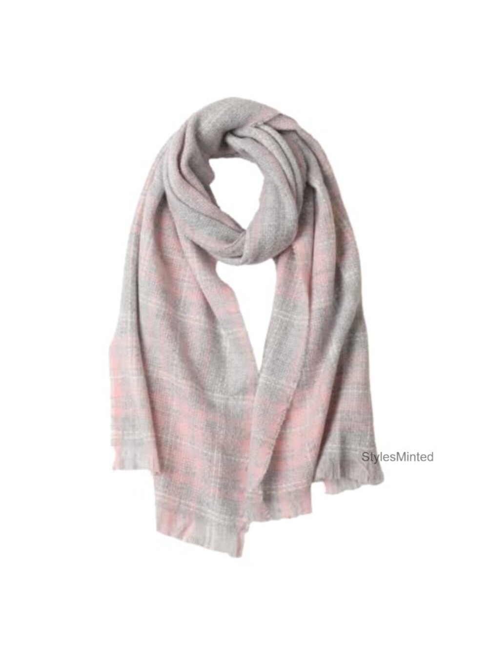 100% Pure Wool Scarf Thick Oversized Tassel Winter Neck Warmer